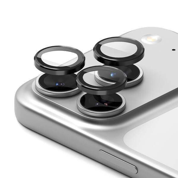 Filme de vidro estilizado para iPhone 17 Pro Max, proteção de tela de alumínio com 1 pedaço