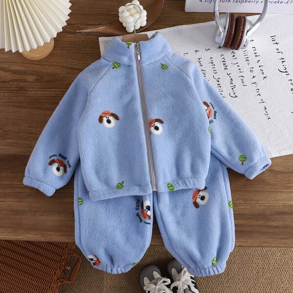 Conjunto de pijama infantil aquecido