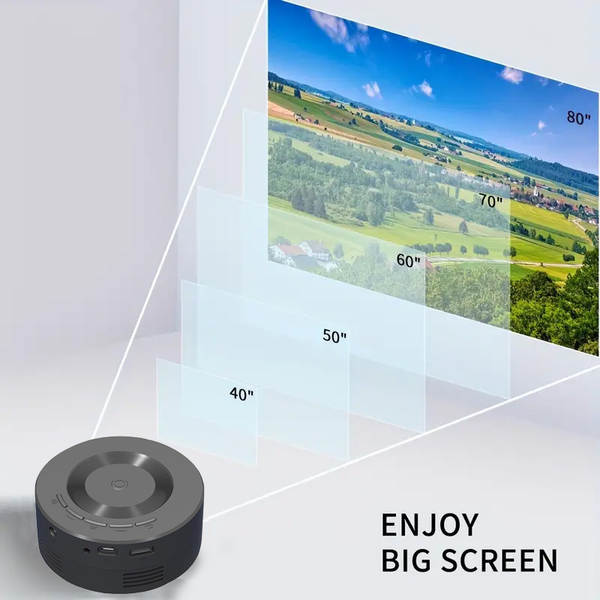 Mini YT200 Projector Doméstico Transfronteiriço Mini Portable Mini Projector Criança Pequeno Projector Doméstico Pequeno