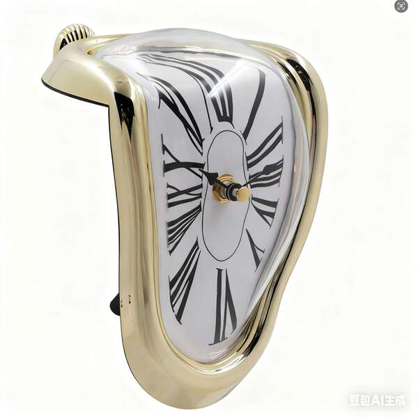 Stellar Amazon Wallclock Espanha Dali fundido relógio criativo distorção suspensão de relógio escaneamento