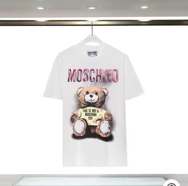 Versão correta 2025 Moody's Moss Pequeno Urso Impressão Logo Coroa Coroa Curta T-Shirt Homem Novo Modelo