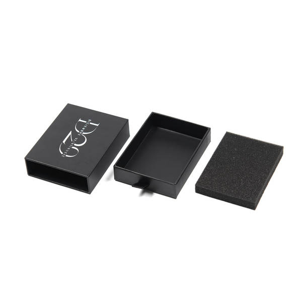 Projeto de fabricação de preto luxuoso caixa de presentes de vento simples de joalharia relógio colar pulseira caixa de presentes de embalagem de prata quente