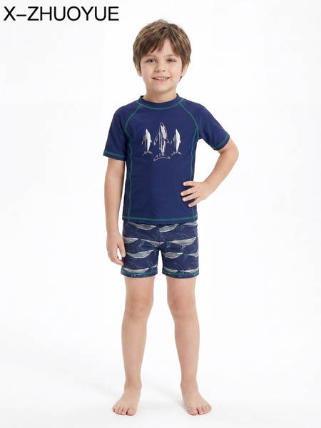 Conjunto de bermuda de natação para menino