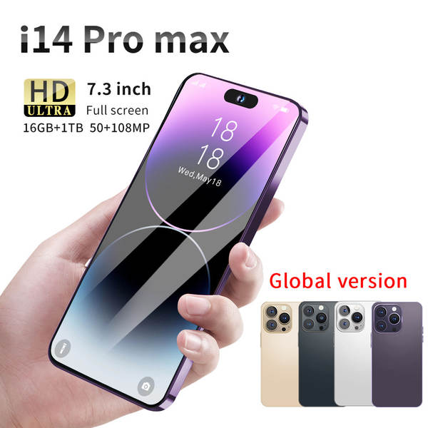 4G smartphone transfronteiriço i14promax 3+64 grande ecrã de 6,8 polegadas OTG carregamento rápido comércio exterior