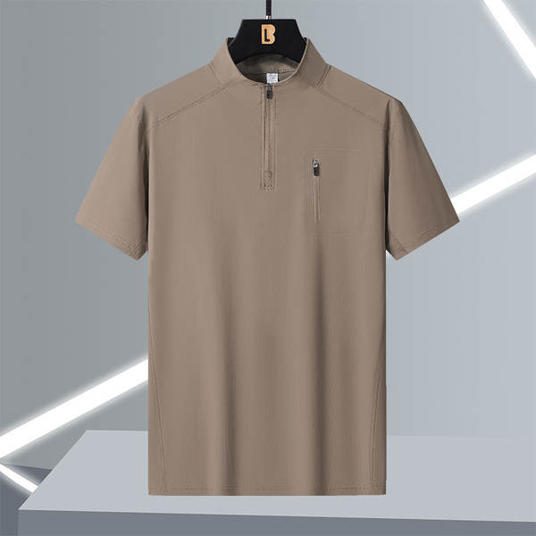 Homem de alta qualidade Primavera Outono Longas Mãos POLO T-Shirt Comércio Férias T-Shirt Esporte Homem