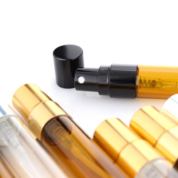 2ml / 3ml / 5ml / 10ml garrafas de perfume de distribuição de garrafas finas de pulverização de garrafas vazias de garrafas de álcool de viagem
