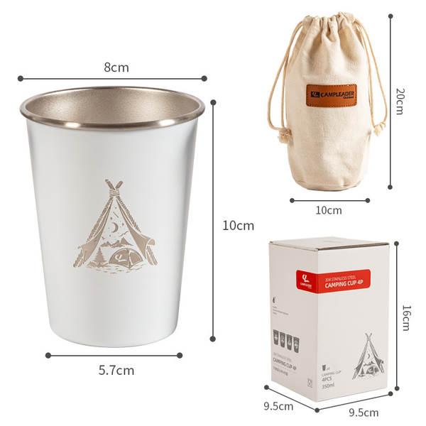 Copo de Inox 304 para Camping