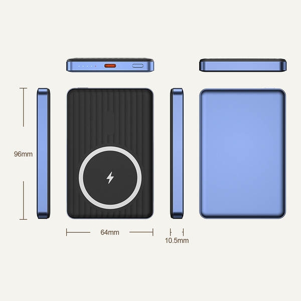 Magsafe transfronteiriço carregador sem fio magnético 5000mAh telemóvel mini suporte de potência móvel LOGO personalizado