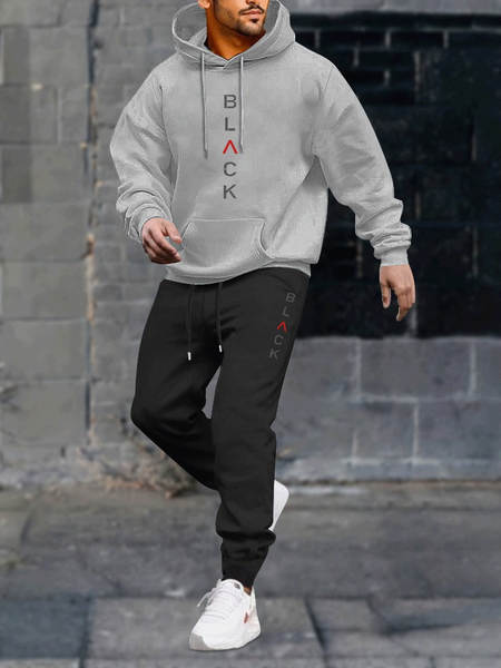Camiseta de corrida de inverno e calça de corrida de inverno para homens 2 peças