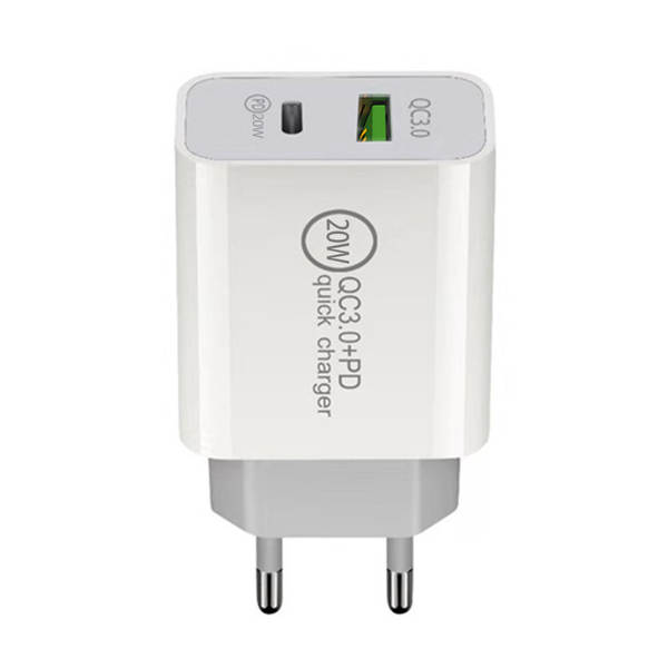 Carregador PD 20W Duplo Porte PD+QC3.0 Carregador Amazon SAA A+C Duplo Porte Carregador PD