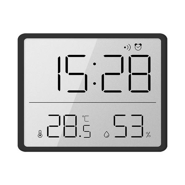 Relógio eletrônico finíssimo relógio digital simples de parede LCD pequeno relógio multifuncional de temperatura de relógio eletrônico 8218
