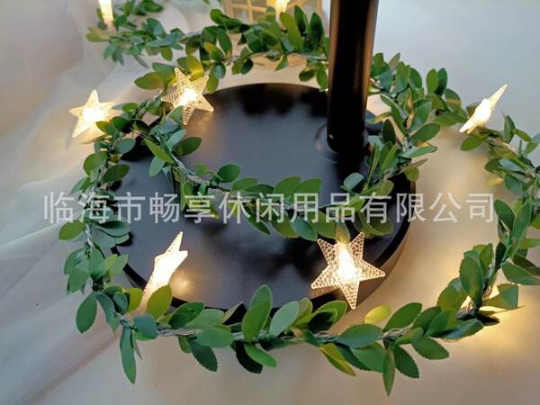 Simulador de lâmpadas LED de folhas verdes com lâmpadas de rosas com lâmpadas DIY de Natal decoradas com lâmpadas LED
