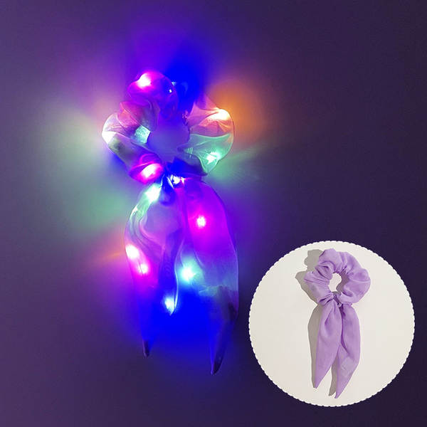 LED brilho do intestino grosso cabelo círculo di luz da noite cabelo brilho da luz da noite cabelo de cabelo da noite cabelo da fronteira cabelo