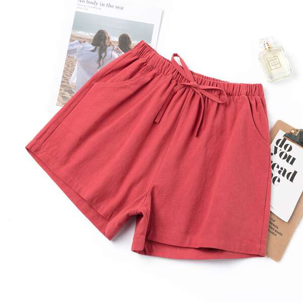Roupa de verão de alta calça e calças de verão de alta calça.