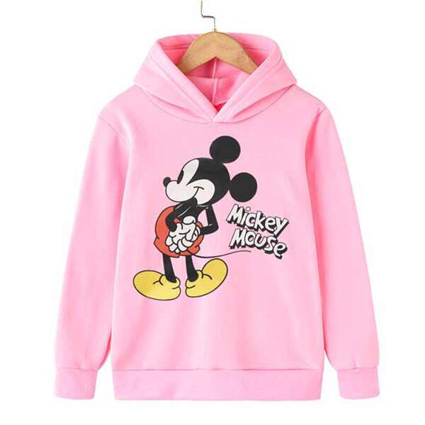 Mini Mouse Camiseta Desportiva Inverno Primavera Outono Camiseta de Crianças Camiseta de Crianças