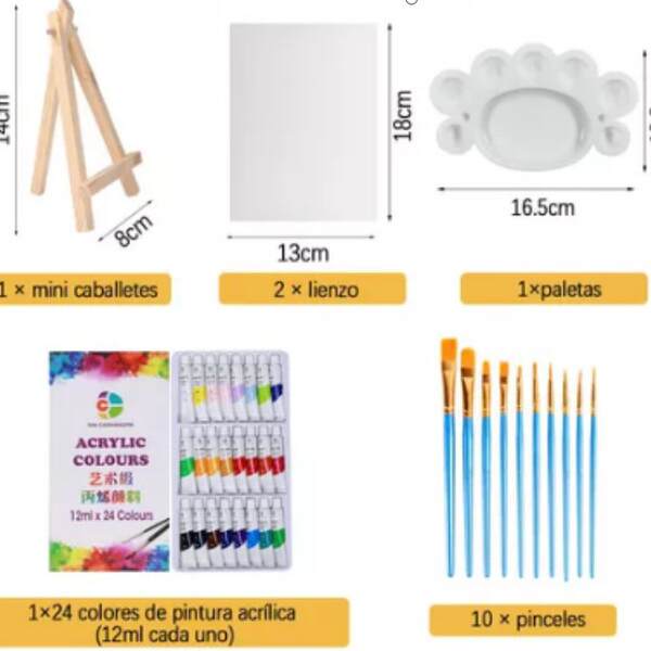 Pinturas de acrílico por atacado kit impermeável artesanato para crianças iniciantes pintura 12/24/36 cor pintura a óleo branco