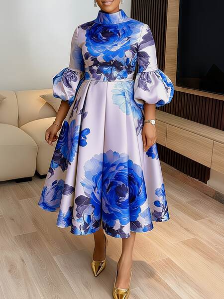 Vestido Floral Feminino de Verão
