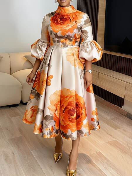 Vestido Floral Feminino de Verão