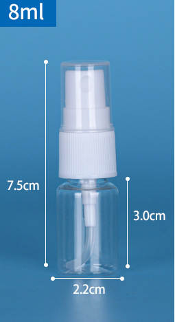 Venda por atacado 30ml/50ml/100ml garrafa de pulverização Pequena garrafa de pulverização de maquiagem garrafa de distribuição de perfume transparente PET garrafa de plástico
