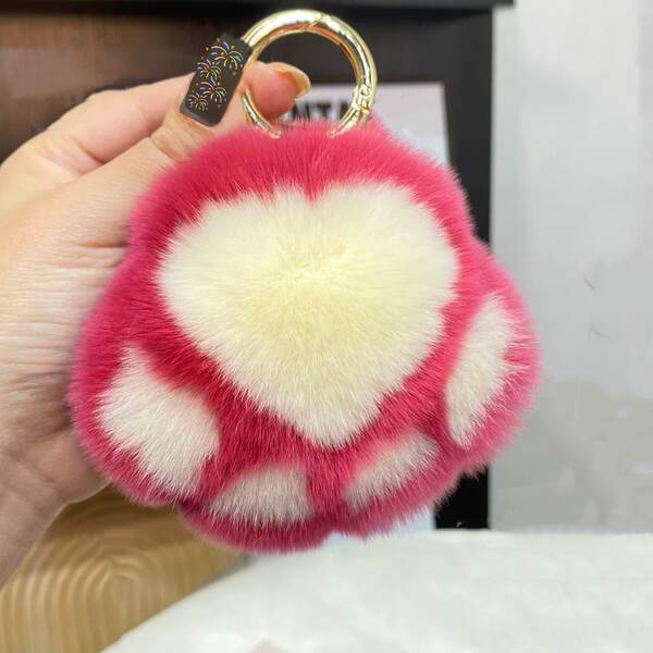 Pendente de gato de pelúcia