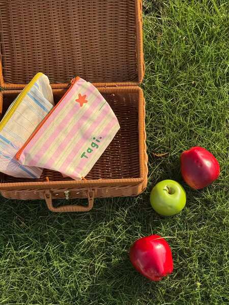 Tagi. "Tapi Star" impressão bonita de tiras portáteis embalagem compartilhada 4 pacotes de sacos de retenção