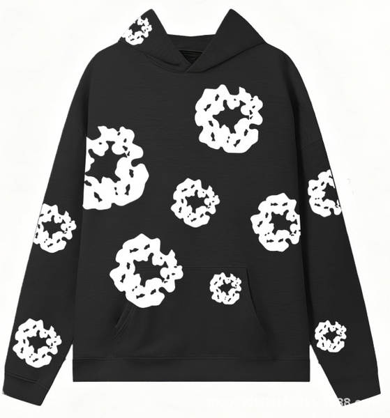 Conjunto de Moletom com Capuz e Impressão