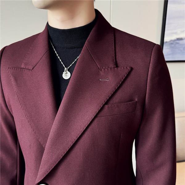 Terno Masculino de Inverno com Dobro Fechamento