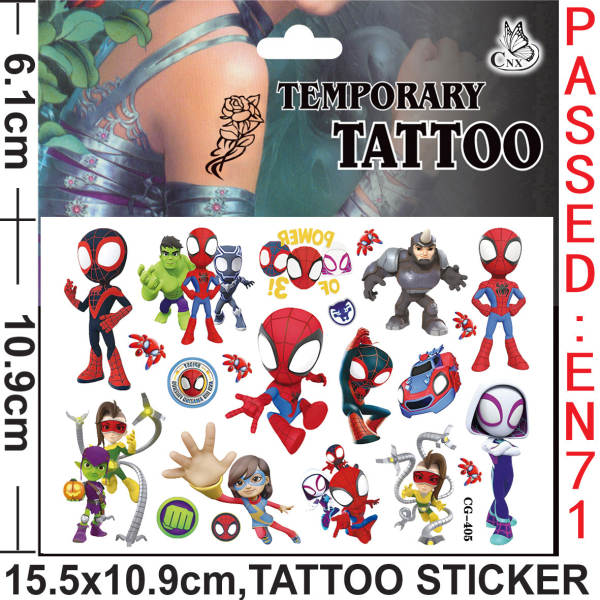Tatuagem Temporária de Spiderman