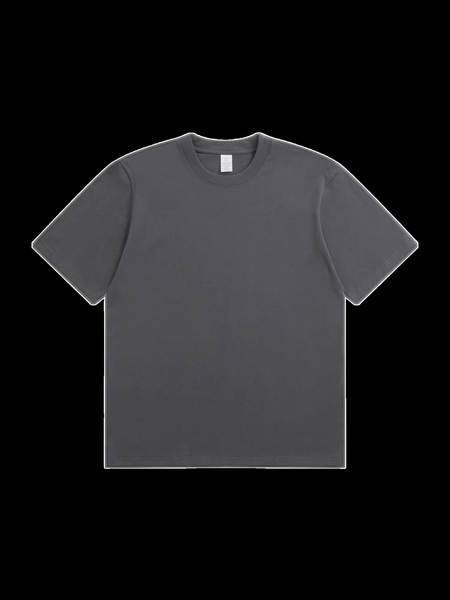 230 gramas de algodão puro de manga curta para homens T-shirt personalizado de cor pura Lonely indie logo cultura T-shirt