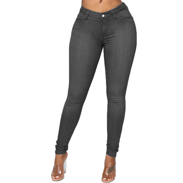 2026 transfronteiriço Europa e América moda água lavagem alta elasticidade perna grande cottage hip-hop cowboy calças femininas