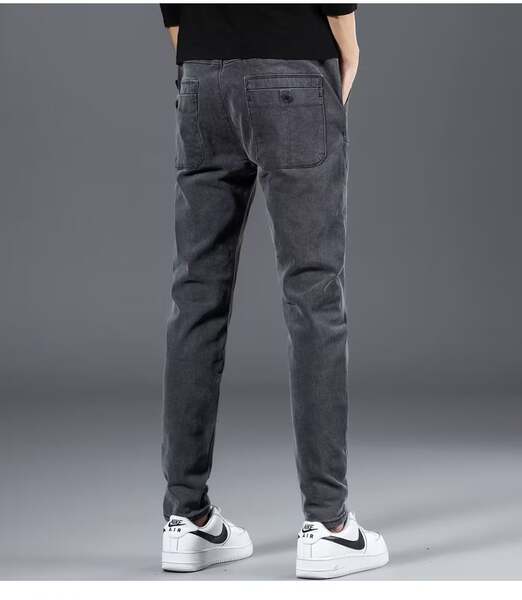 Calça jeans elástica masculina