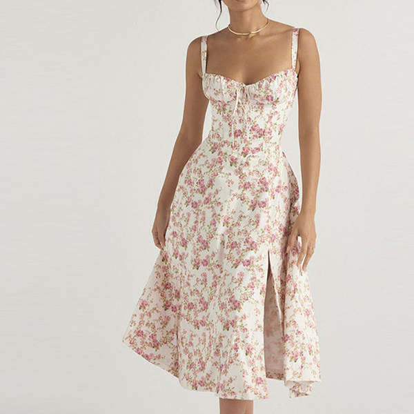 2026 Verão Novo Transfronteiriço Europeu e Americano Roupa de Mulher de Comércio Exterior Roupa de Mulher Francesa de vestido sem mangas