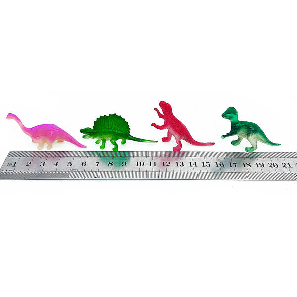 48 cross-border 2 polegadas 5-7cm mini dinossauro coração plástico simulado dinossauro modelo arqueológico brinquedo atacado