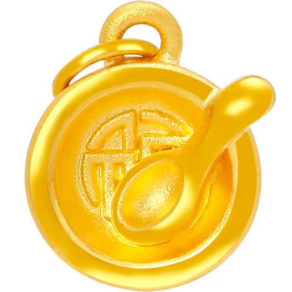 Colar de Ouro 999 com Pendente de Flor