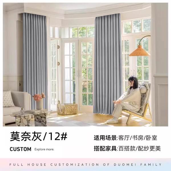 Cortinas personalizadas da ponte de Shandong 2026 Nova simples sala de estar moderna quarto francês do fabricante da Schneel