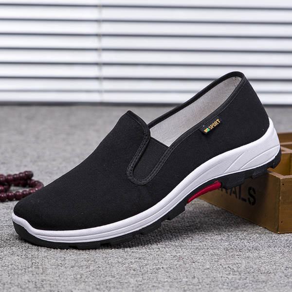 Sapatos de inverno para homens Pequim velhos sapatos de algodão preto de algodão