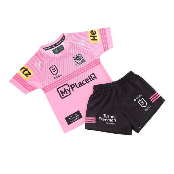T-shirt de futebol NRL 2023 T-shirt de treinamento de cavalo de corrida em casa para crianças com mangas curtas T-shirt de esportes transfronteiriço