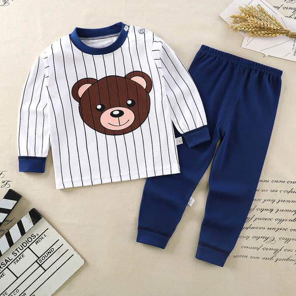 Conjunto de pijama de algodão para crianças