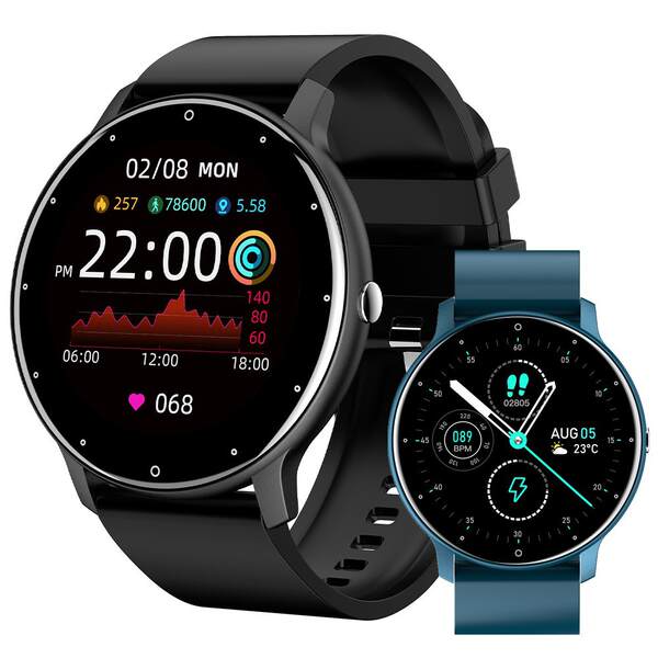 Relógio inteligente W12Pro materiais ecológicos cross-border e-commerce multilingue monitoramento de pressão arterial de oxigênio de alta definição ecrã circular