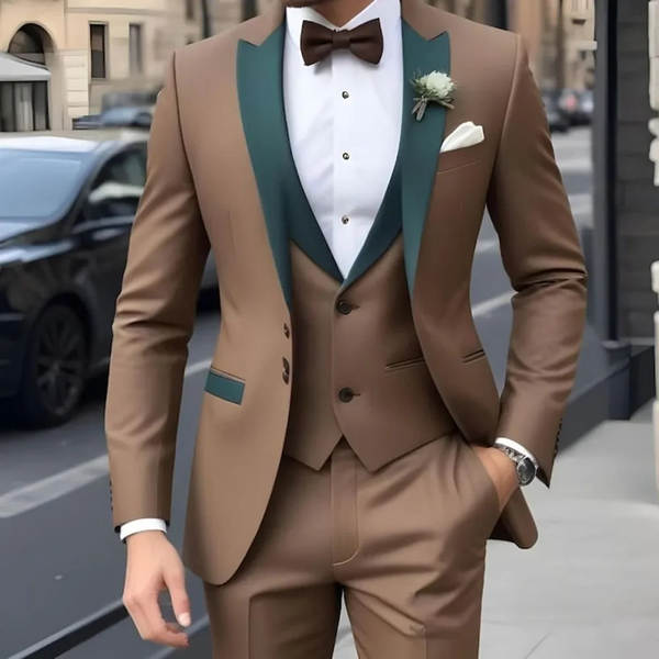 Terno Marrom Social Masculino