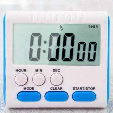 Novo relógio multifuncional silencioso Gestor de tempo do aluno Relógio de alarme do relógio do quarto da cozinha