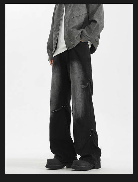Calça jeans larga masculina
