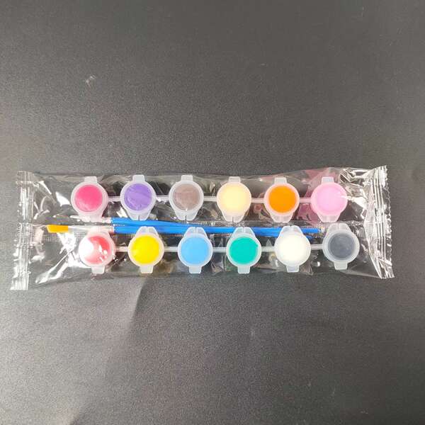 Pintura de acrílico 3 ml de 12 cores de coloração de coloração de bonecos de coloração para crianças pinturas de pintura artística fabricantes de lote