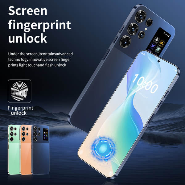 Transfronteiriço S25 ultra 3 + 16 incell perfuração inteligente de tela grande unidade 4G rede de comércio exterior celular