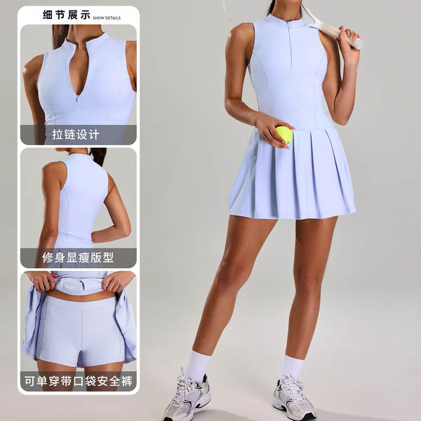 Vestido esportivo feminino de corrida e tênis