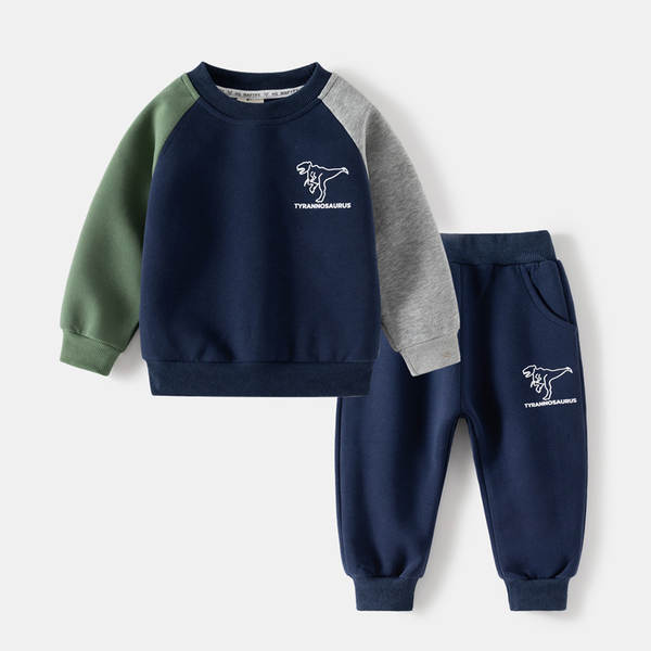 Conjunto Infantil de 2 Peças com Estampa de Dinossauro