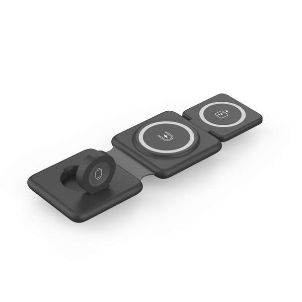 Três em um carregador sem fio de imersão magnética carregador de telefone móvel de mesa sem fio carregador aplicável Apple Huawei relógio de celular