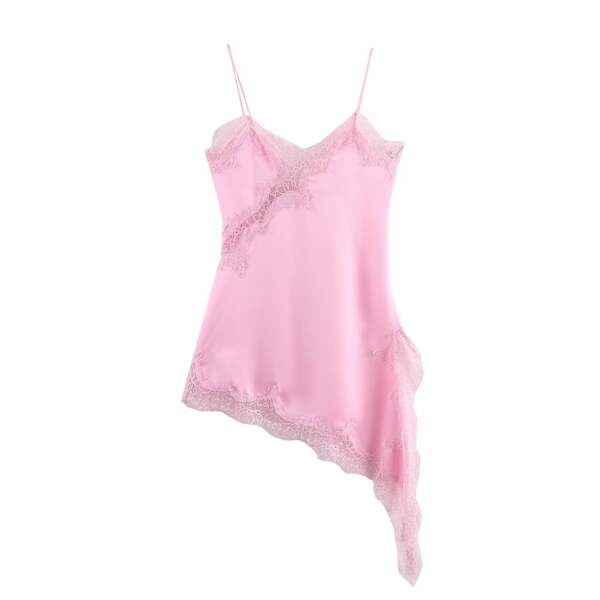 Comércio Exterior Transfronteiriço 2025 União Européia Roupas femininas de moda temperamento sexy raso não-asimétrica vestido de casaco 5919200