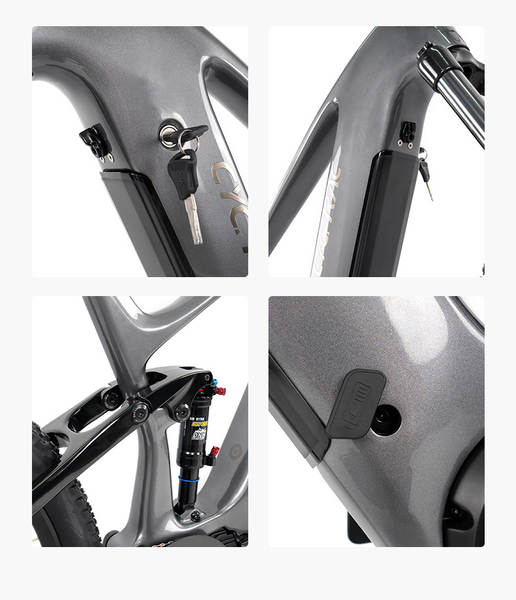 EM10 bicicleta elétrica oitava M560 carro auxiliar bateria de lítio 48V15A ao longo do campo grande rolamento 27.5/29 polegadas