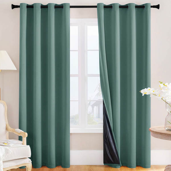 Cortinas de comércio exterior transfronteiriças de tela de tecido da Ásia do Sul totalmente cobertas Amazon temu explosão impermeável cortinas de isolamento puro acabado